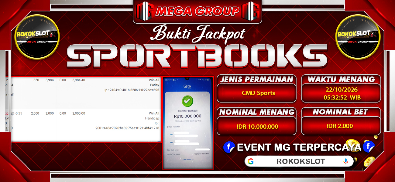 Bukti JP situs Rokokslot hari Kamis, 22 Oktober 2026